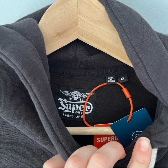 Superdry Eastern Asian Tattoo Graphic Fitted Hoodie Sweatshirt Size XLarge NWT - Picture 15 of 16